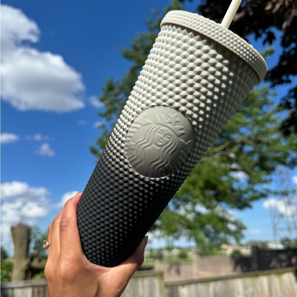 Starbucks Black and Grey Ombré Studded Cup